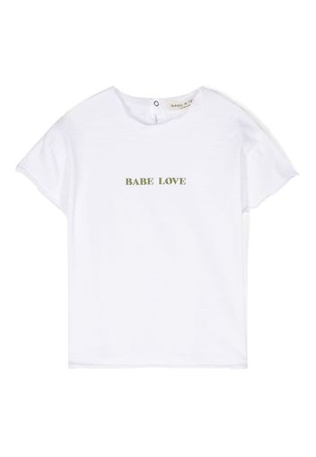 Babe And Tess logo-print cotton T-shirt - Weiß