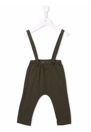 Babe And Tess button up dungarees - Grün