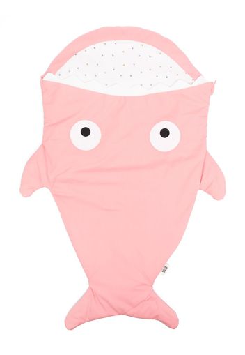 Baby Bites Shark cotton sleeping bag - Rosa