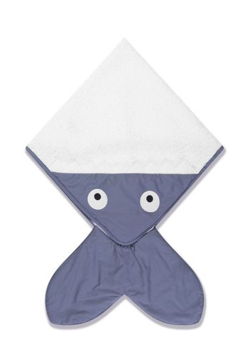 Baby Bites shark cotton towel - Blau