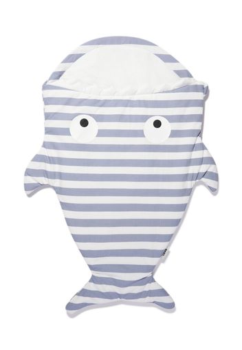 Baby Bites animal-shaped striped sleeping bag - Blau