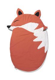 Baby Bites animal-shaped cotton sleeping bag - Orange