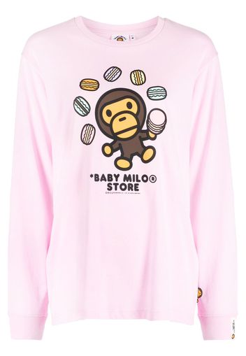 *BABY MILO® STORE BY *A BATHING APE® Baby Milo T-Shirt - Rosa