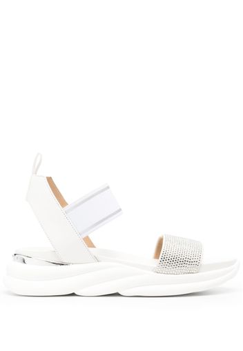 Baldinini embellished strap sandals - Weiß