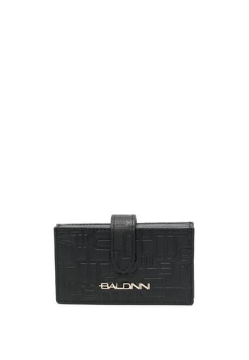 Baldinini monogram-pattern leather wallet - Schwarz