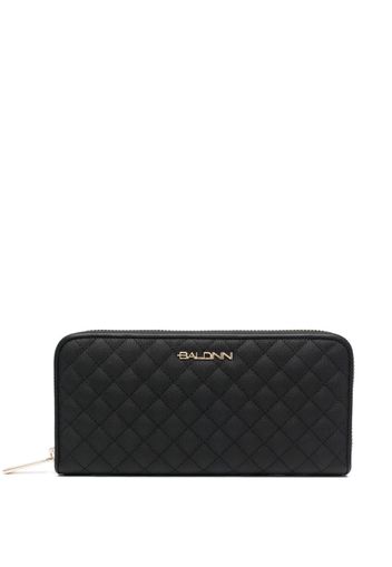 Baldinini quilted leather wallet - Schwarz