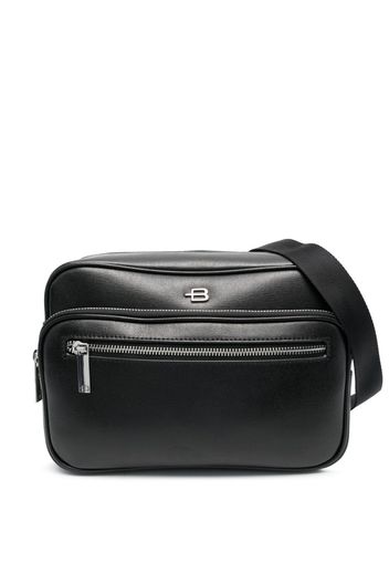 Baldinini logo-plaque leather belt bag - Schwarz