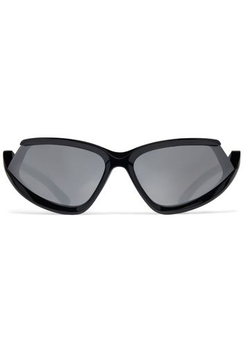 Balenciaga Eyewear Side Xpander Cat Sonnenbrille - Schwarz