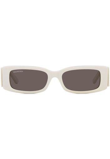 Balenciaga Eyewear rectangle-frame tinted sunglasses - Weiß