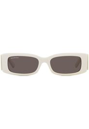 Balenciaga Eyewear rectangle-frame tinted sunglasses - Weiß