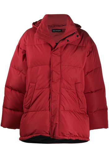 Balenciaga Jacke mit Stepp-Finish - Rot