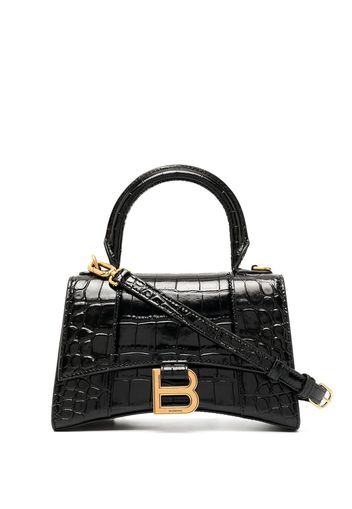 Balenciaga Handtasche mit Kroko-Effekt - Schwarz