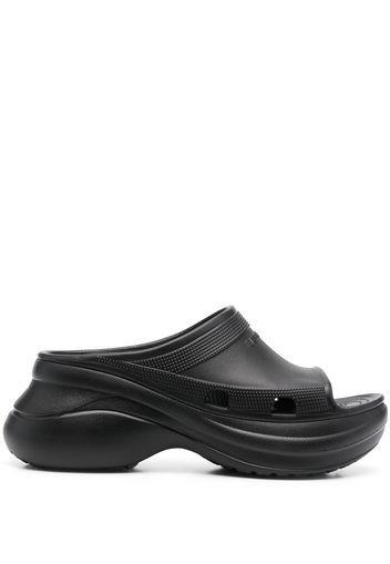 Balenciaga x Crocs™ platform slide sandals - Schwarz