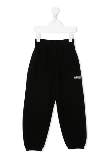 Balenciaga embroidered-logo jogging trousers - Schwarz