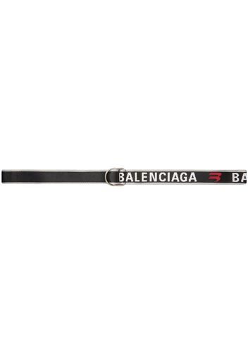 Balenciaga Schmaler Gürtel mit D-Ring - Grau