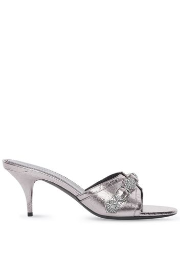 Balenciaga Mules mit Kristallen - Silber