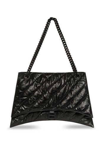 Balenciaga Gesteppte Crush Schultertasche - Schwarz