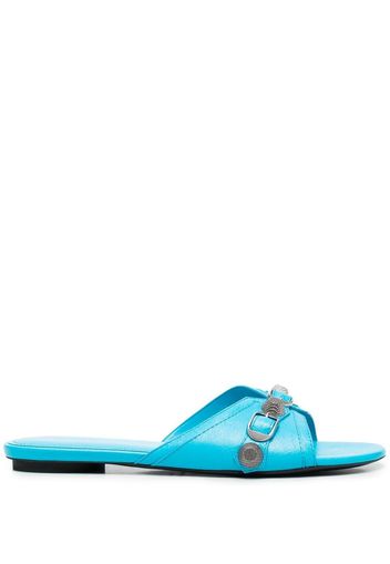 Balenciaga Cagole flat sandals - Blau