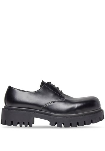 Balenciaga Sergent leather derby shoes - Schwarz