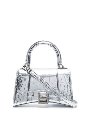 Balenciaga Hourglass XS embossed tote bag - Silber