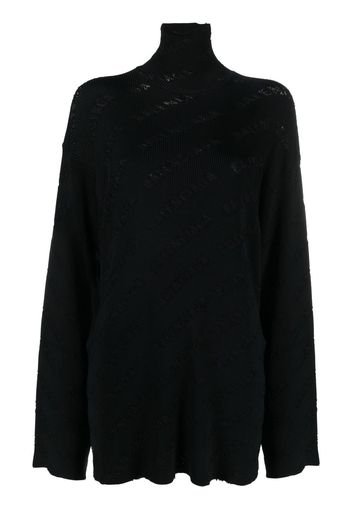 Balenciaga debossed-logo jumper - Schwarz