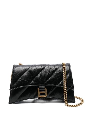 Balenciaga CRUSH WALLET ON CHAIN - Schwarz