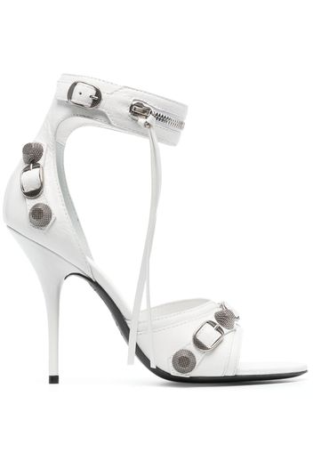 Balenciaga Cagole 110mm leather sandals - Weiß