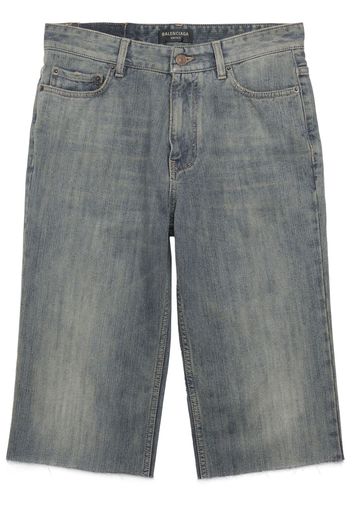 Balenciaga denim bermuda shorts - Blau