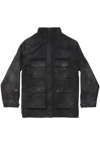 Balenciaga Parka im Distressed-Look - Schwarz