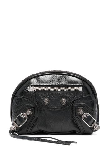 Balenciaga XS Le Cagole leather make up bag - Schwarz