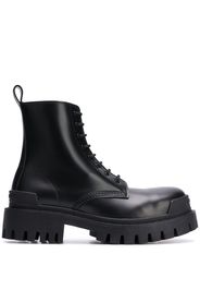 Balenciaga Stiefeletten im Military-Look - Schwarz