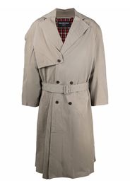 Balenciaga belted oversize trench coat - Nude