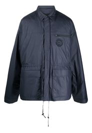 Balenciaga removable lining parka - Blau