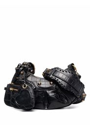 Balenciaga Le Cagole crocodile-embossed shoulder bag - Schwarz