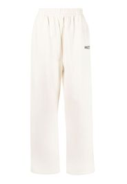 Balenciaga embroidered logo track pants - Nude