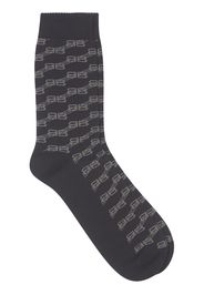 Balenciaga Socken mit Monogramm-Print - Schwarz