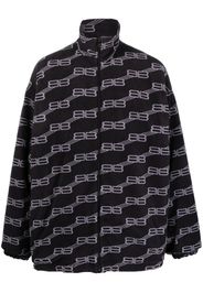 Balenciaga monogram-print jacket - Schwarz