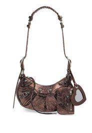 Balenciaga LE_CAGOLE_SHO_BAG_XS LAMB_SKIN DARK BRONZE - Metallisch