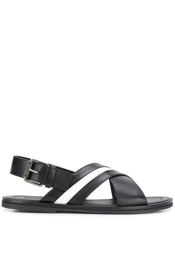 Bally Flache Slingback-Sandalen - Schwarz