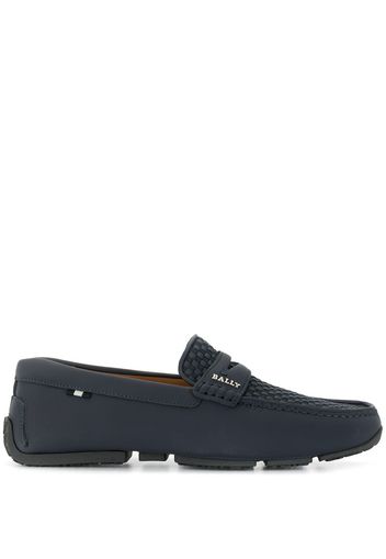 Bally Loafer mit Webmuster - Blau