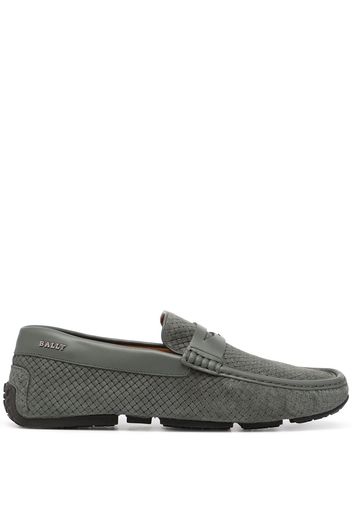 Bally Loafer mit Logo-Schild - Grau