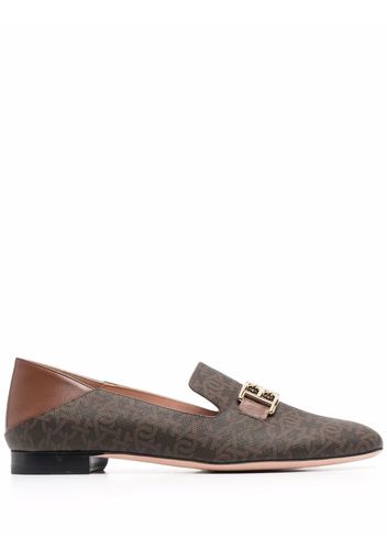 Bally Loafer mit Print - Braun