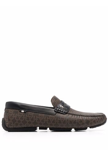 Bally Loafer mit Ketten-Print - Braun