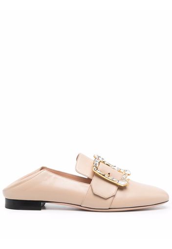 Bally Loafer mit Schnallenriemen - Nude