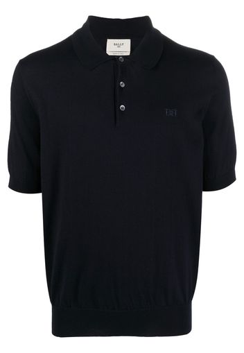 Bally Poloshirt mit Logo-Stickerei - Blau