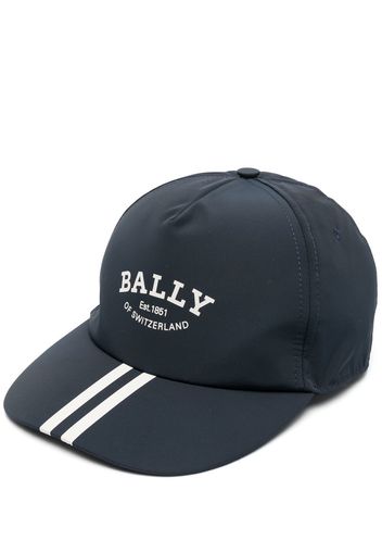 Bally Baseballkappe mit Logo-Print - Blau