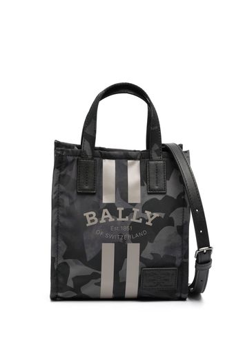 Bally Mini Shopper mit Camouflage-Print - Schwarz