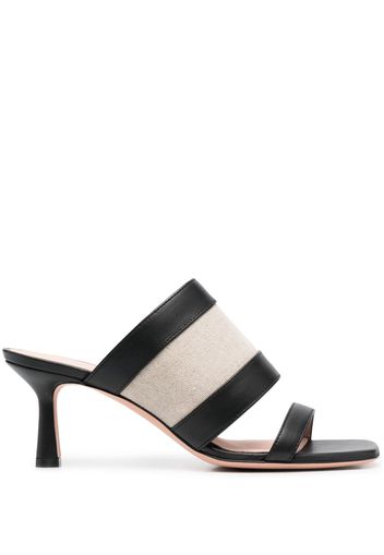 Bally strap-detail leather mules - Schwarz