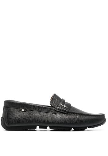 Bally grained-texture leather loafers - Schwarz