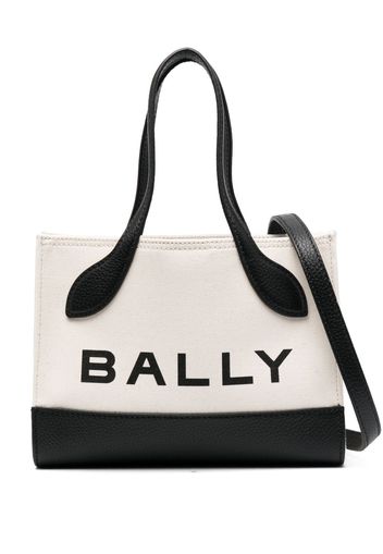 Bally logo-print colour-block bag - Nude